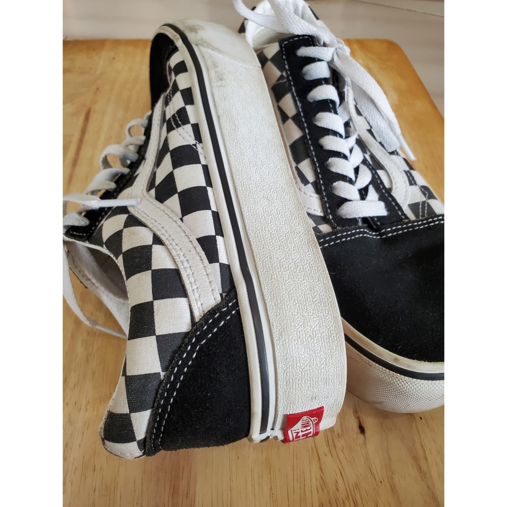 Vans Old Skool Black White Checkered Platf… - Picture 3 of 7